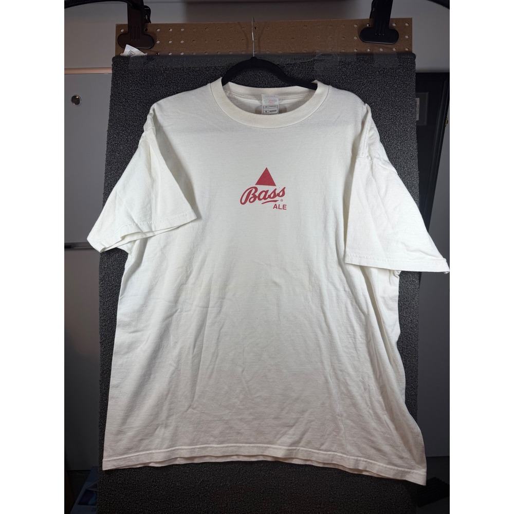 Fruit of the Loom T-Shirt Mens XL White Bass Ale Beer Graphic Tee 568